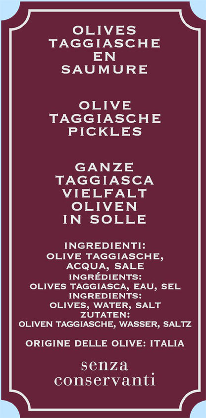 Olive Taggiasche in salamoia 300 gr