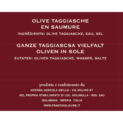 Olive Taggiasche in salamoia 650 gr