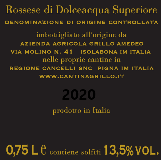 Rossese di Dolceacqua Superiore DOC Barriques